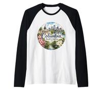 Columbia SC South Carolina Estados Unidos Capital Camiseta Manga Raglan