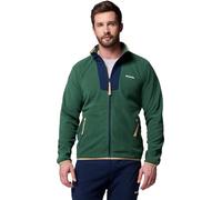 Columbia Sequoia Grove - Chaqueta de forro polar con cremallera completa para hombre, bosque lluvioso, azul marino universitario, talla XXL