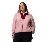 Columbia Sequoia Grove - Chaqueta de forro polar con cremallera completa para mujer, color rosa borrador, vino intenso, talla XL