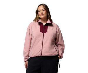 Columbia Sequoia Grove - Chaqueta de forro polar con cremallera completa para mujer, color rosa borrador, vino intenso, talla XL