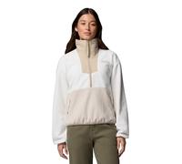 Columbia Sequoia Grove - Forro polar con cremallera de 1/2 para mujer, color sal marina, piedra oscura, fósil antiguo, talla S