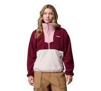 Columbia Sequoia Grove - Forro Polar con Media Cremallera para Mujer, Color Vino Intenso, Piedra Oscura, Rosa Borrador, Talla M