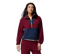 Columbia Sequoia Grove - Forro Polar con Medio Cierre para Mujer, Forro Polar, Color Vino Intenso, Azul Marino Universitario, azúcar de Arce, Talla S