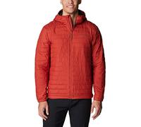 Columbia Silver Falls Hooded Jacket, Chaqueta Acolchada Con Capucha para Hombre, Warp Red, Talla M