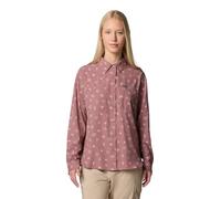 Columbia Silver Ridge - Camisa de Manga Larga con Estampado utilitario para Mujer, Higo Desierto, XXL