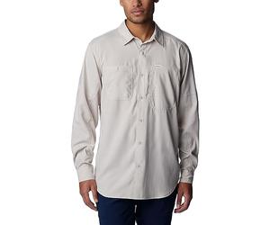 Columbia Silver Ridge Utility Lite - Camisa de Senderismo de Manga Larga para Hombre, Color Piedra Oscura, Talla XXL