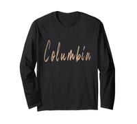 Columbia South Carolina Vintage diseño Elegante Manga Larga