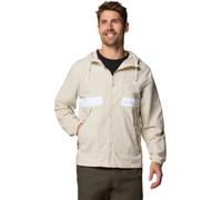 Columbia - Spire Valley Hooded Windbreaker Dark Stone, White - Talla L - Beige Beige L
