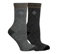 Columbia Sports Calcetines trmicos con forro polar para mujer, paquete de 2 Minuet/Negro 4-10