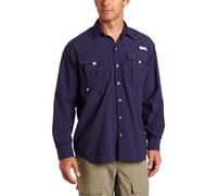 Columbia Sportswear Hombres de Bahama II de Manga Larga, Hombre, Color Eclipse Blue, tamaño Large