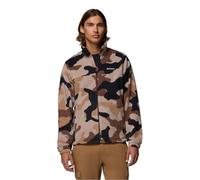 Columbia Steens Mountain - Chaqueta estampada para hombre, chaqueta de forro polar con cremallera completa, camuflaje Tobacco Mod Camo, S