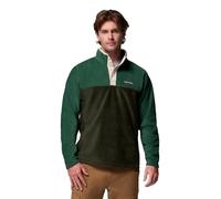 Columbia Steens Mountain Half Snap 2 - Sudadera de forro polar para hombre, color verde, bosque lluvioso, talla XXL