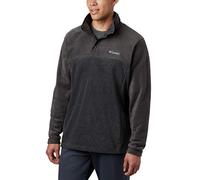 Columbia Steens Mountain Half Snap, Sudadera De Forro Polar para Hombre, Charcoal Heather/Shark, Talla XXL