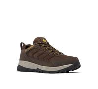Columbia STRATA Trail Low WP, Zapatos Senderismo de Talle bajo Hombre, Cordovan, Golden Yellow, 44 EU