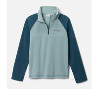Columbia Glacial - Sudadera con media cremallera para niños jóvenes, forro polar, azul aplastado, azul Everblue, XL