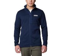 Columbia Suéter para Hombre con Cremallera Completa, Azul Marino Jaspeado, XL