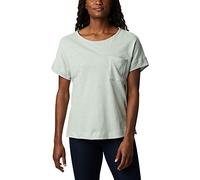 Columbia Summer Chill T-Shirt Camiseta Mujer, Verde frío, Extra-Large