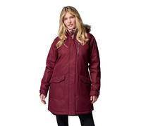 Columbia Suttle Mountain - Chaqueta larga aislante para mujer, chaqueta de invierno, vino rico, talla L