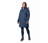 Columbia Suttle Mountain Long Insulated Jacket Chaqueta de Invierno, Azul Marino, S para Mujer