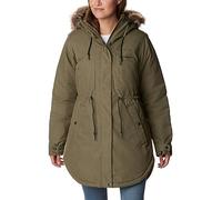 Columbia Suttle Mountain Mid Jacket, Chaqueta De Invierno para Mujer, Stone Green, Talla XL