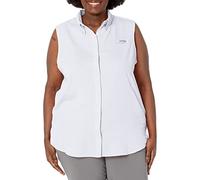 Columbia Tamiami - Camisa sin Mangas para Mujer, Mujer, 1547181, Blanco, M