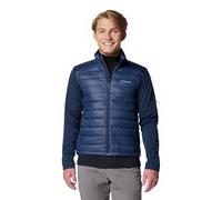 Columbia Tech Hybrid Softshell, Chaqueta Softshell para hombre, azul marino universitario, talla M