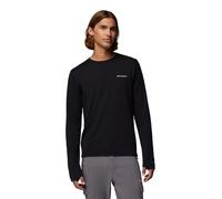 Columbia Tech Trail Utility - Camiseta de Manga Larga cálida para Hombre, Color Negro, Talla M