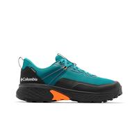 Columbia Tellurix Peak WP - Zapatos de Senderismo y Senderismo de Talle bajo para Hombre, Color Verde Azulado/Negro, Talla 14