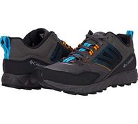 Columbia Tenis Flow District para Hombre, Gris Oscuro y Azul Cian, 43 EU