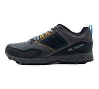 Columbia Tenis Flow District para Hombre, Gris Oscuro y Azul Cian, 43 EU