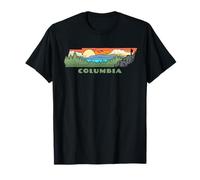 Columbia Tennessee Nature Outdoor Hiking Retro Camiseta
