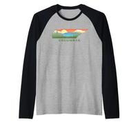 Columbia Tennessee Nature Outdoor Hiking Retro Camiseta Manga Raglan