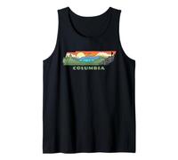 Columbia Tennessee Nature Outdoor Hiking Retro Camiseta sin Mangas