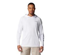 Columbia Terminal Tackkle-Sudadera con Capucha para Hombre, Logotipo de Color Blanco, Large