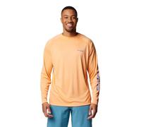 Columbia Terminal Tackle - Camisa de Manga Larga para Hombre, Néctar Brillante/Logo Azul vívido, XL