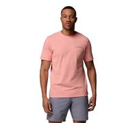 Columbia Thistletown Hills - Camiseta de Manga Corta para Hombre, Color Zing Heather, Talla S