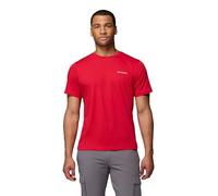 Columbia Thistletown Hills Short Sleeve Camisa de Senderismo, Color Rojo, XS para Hombre
