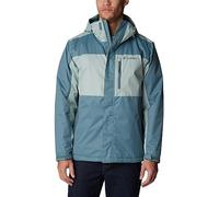 Columbia Tipton Peak Insulated Jacket, Chaqueta De Invierno para Hombre, Metal/Niagara, Talla XL