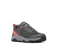 Columbia - Trailstorm Ascend Waterproof, Zapatos Impermeables de Trekking y Senderismo de Tiro bajo, Dark Grey/Red Coral,