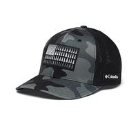 Columbia Tree Flag Mesh Ball Cap Gorra, Black Mod Camo, L-XL Unisex Adulto