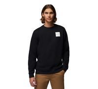 Columbia Trek Crew - Sudadera para Hombre, Color Negro/Marca Cuadrada, Talla L