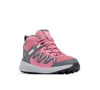 Columbia Unisex Kid's Youth Peakfreak Rush Mid Waterproof Rise Trekking and Hiking Boots, Rosette Pink Haze, 39 EU