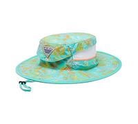 Columbia Unisex PFG Super Backcast Booney, Electric Turquoise Tye Dye Print, Large/X-Large