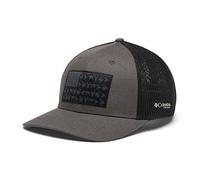 Columbia Unisex PHG Game Flag Mesh Ball Cap-High Crown, Grill/Black, XX-Large