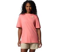 COLUMBIA W Rolling Bend Graphic Oversized Tee - Mujer - Rosa - talla S- modelo 2025