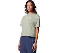 COLUMBIA W Rolling Bend Graphic Relaxed Crop Ss - Mujer - Verde / Gris - talla L- modelo 2025