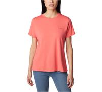 COLUMBIA W Sun Trek Short Sleeve - Mujer - Narnaja / Rosa - talla XS- modelo 2024
