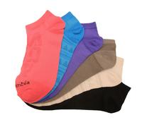 Columbia Wander No Show Pattern Mesh - Paquete de 6, geranio silvestre, surtido, uno