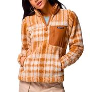 Columbia - West Bend 1/4 Zip II Camel Brown Herringplaid para Mujer - Talla L - Marrón Marrón L
