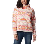 Columbia West Bend - Sudadera con capucha para mujer, color rosa polvoriento a cuadros, talla XXL